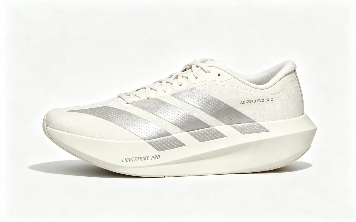 Adidas Adizero Evo SL 2 Running Shoes Off-White Grey
