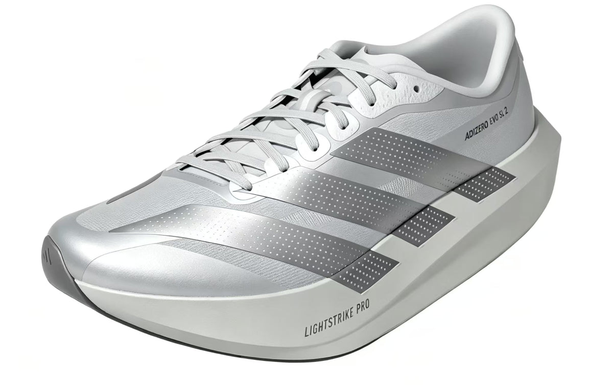 Adidas Adizero Evo SL 2 Carbon Grey Silver Sneakers