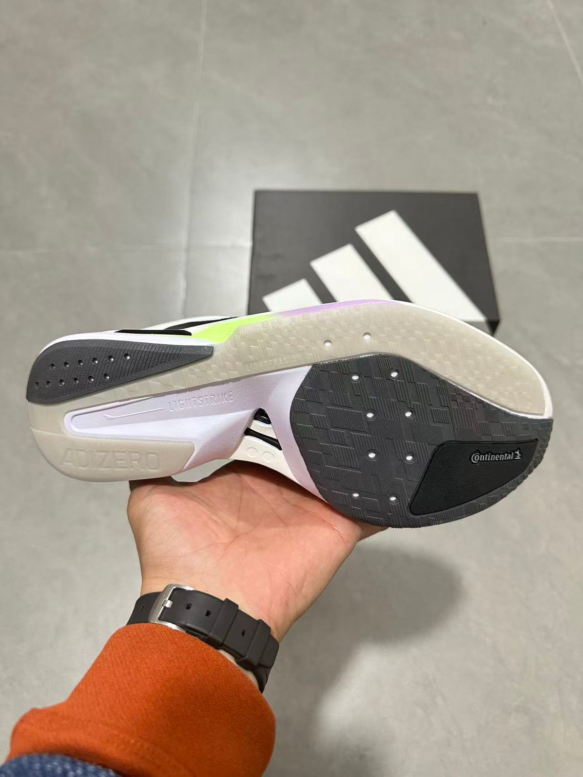Adidas Lightstrike Pro Running Shoes White Black