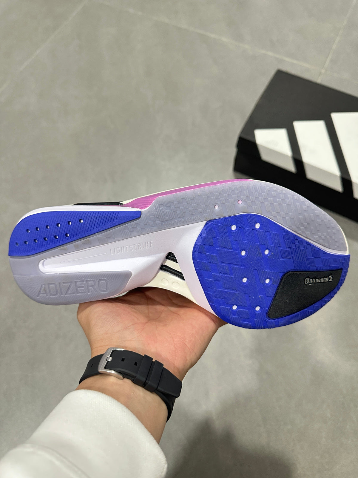 adidas Adizero Boston 13 Running Shoes Black White Purple