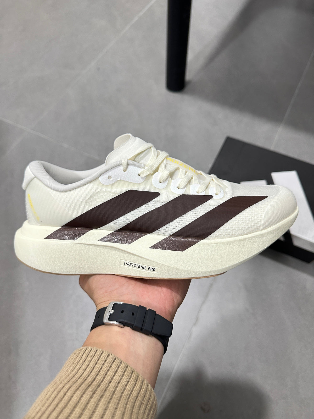 Adidas Lightstrike Pro Running Shoes White Black