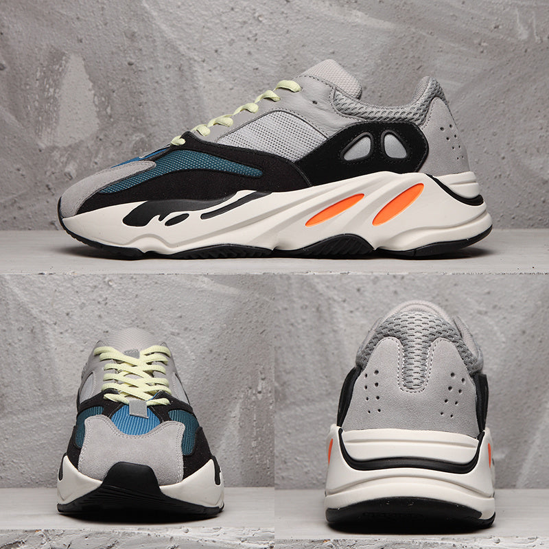 Adidas 700 Men’s Sneakers in Gray, Black and Orange