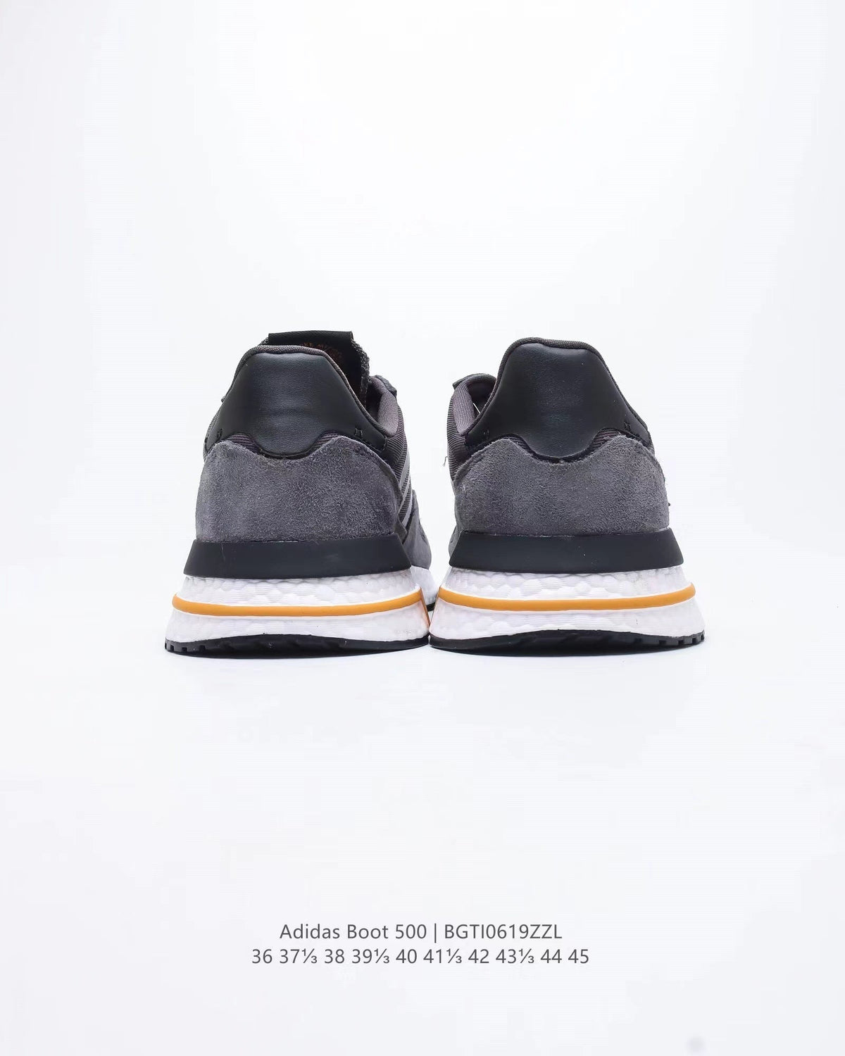 adidas Boot 500 Running Sneakers Grey Black Orange