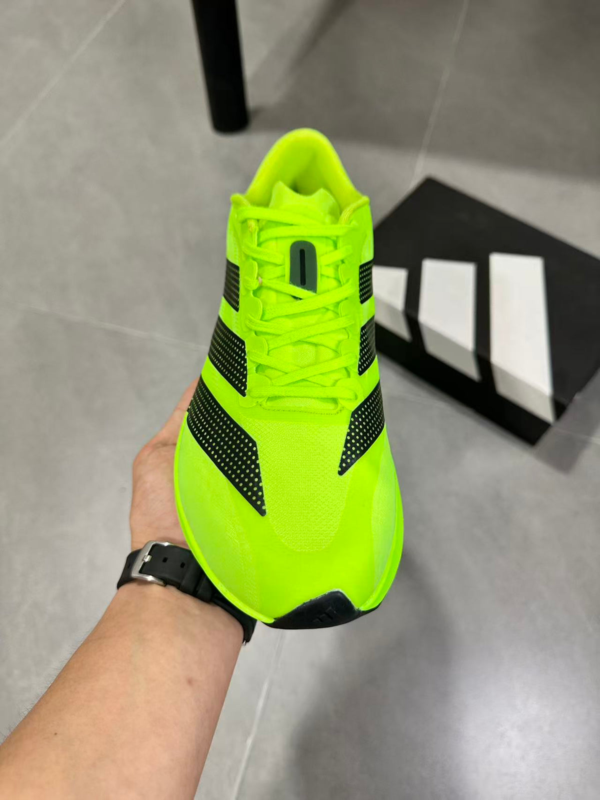 adidas Adizero Evo SL 2 Neon Yellow Running Shoes