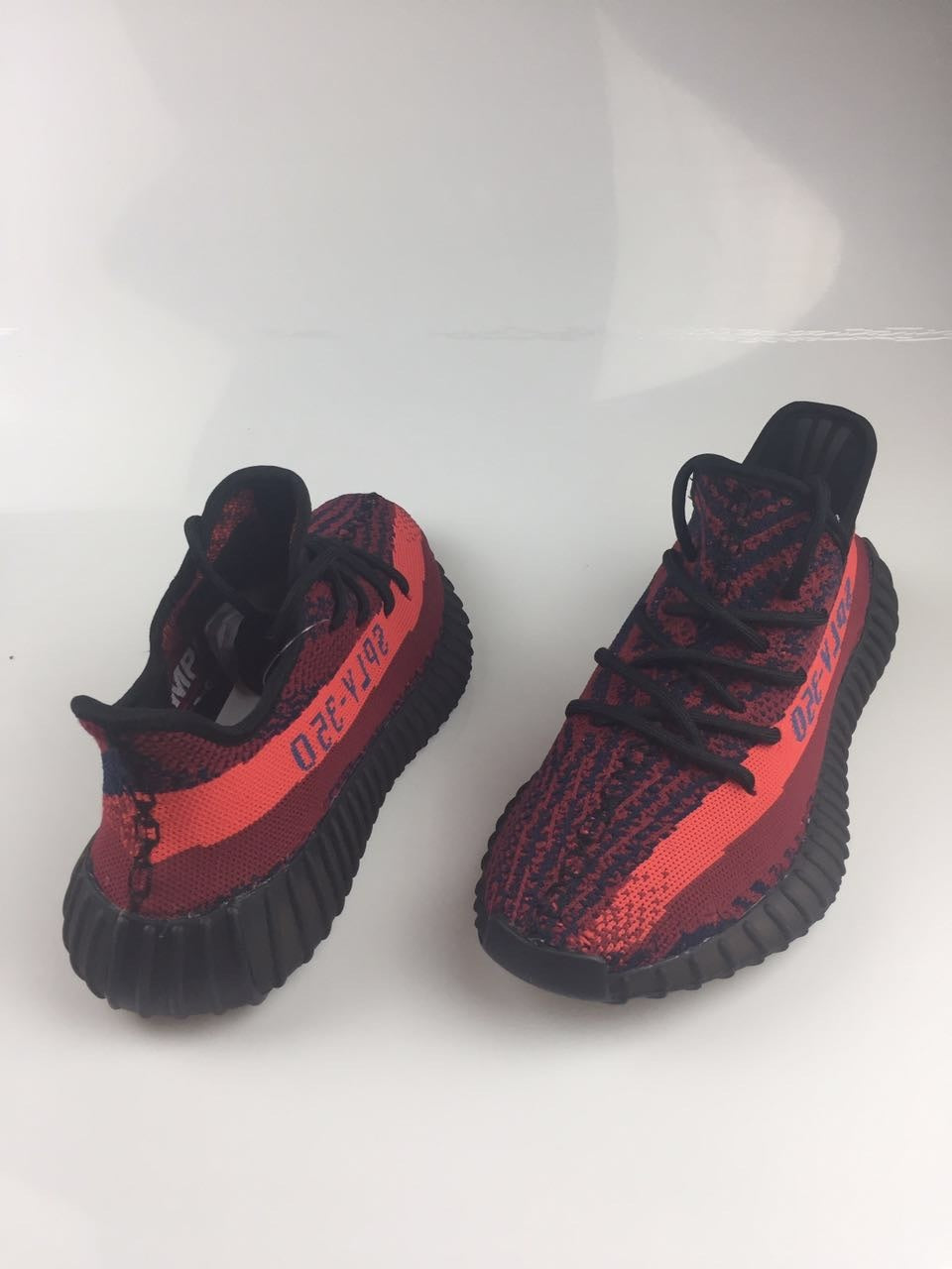 Adidas Yeezy Boost 350 V2 Black and Burgundy Sneakers