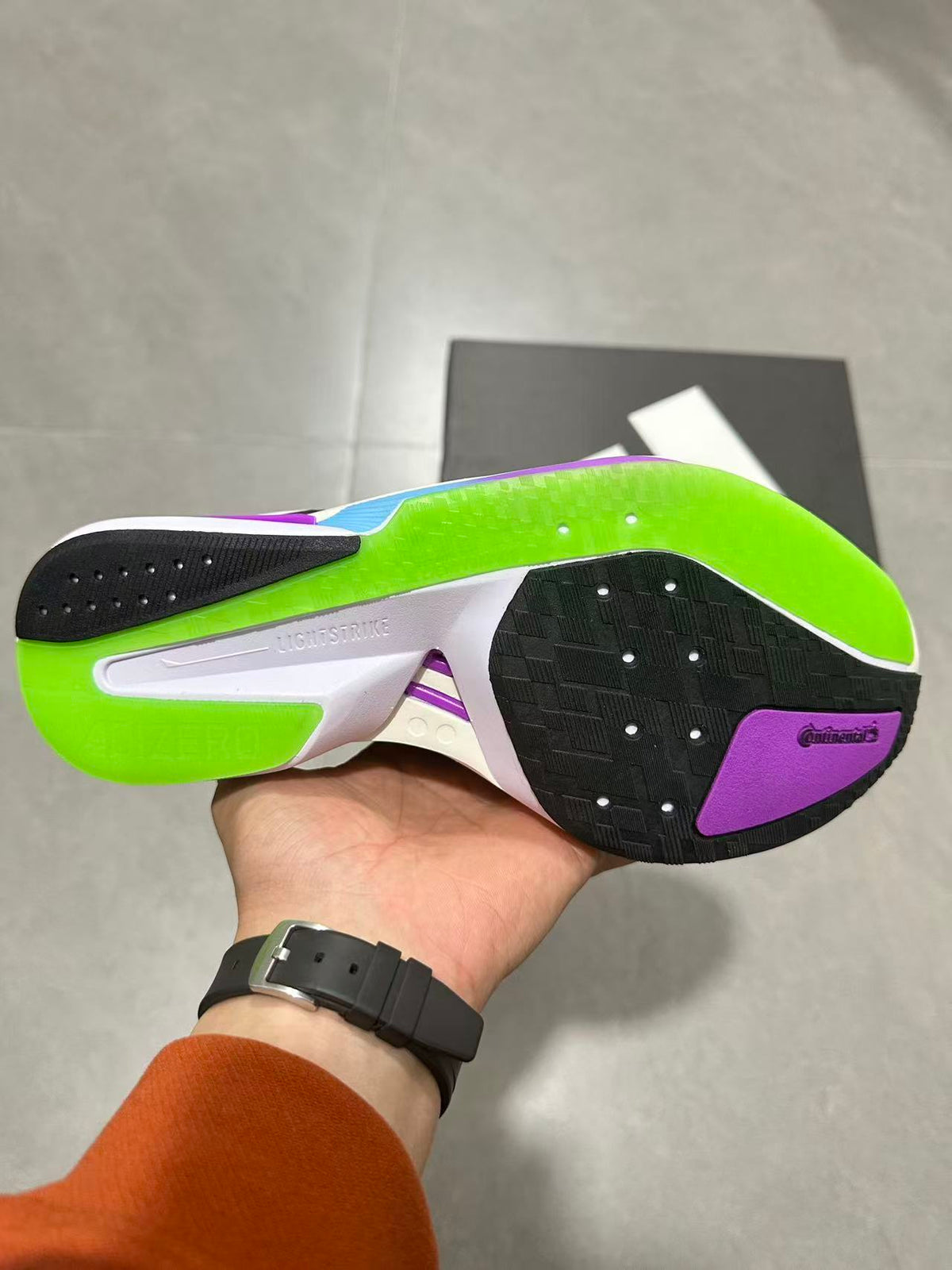 Adidas Adizero Lightstrike Pro Running Shoes White Purple
