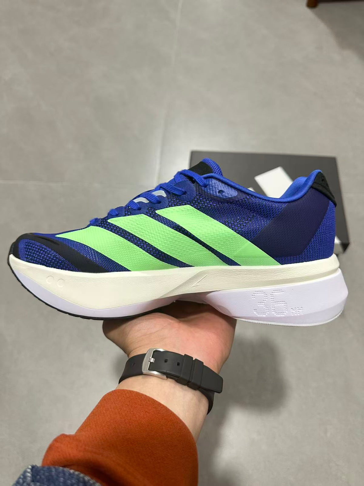 Adidas Adizero Lightstrike Pro Running Shoes Blue Green