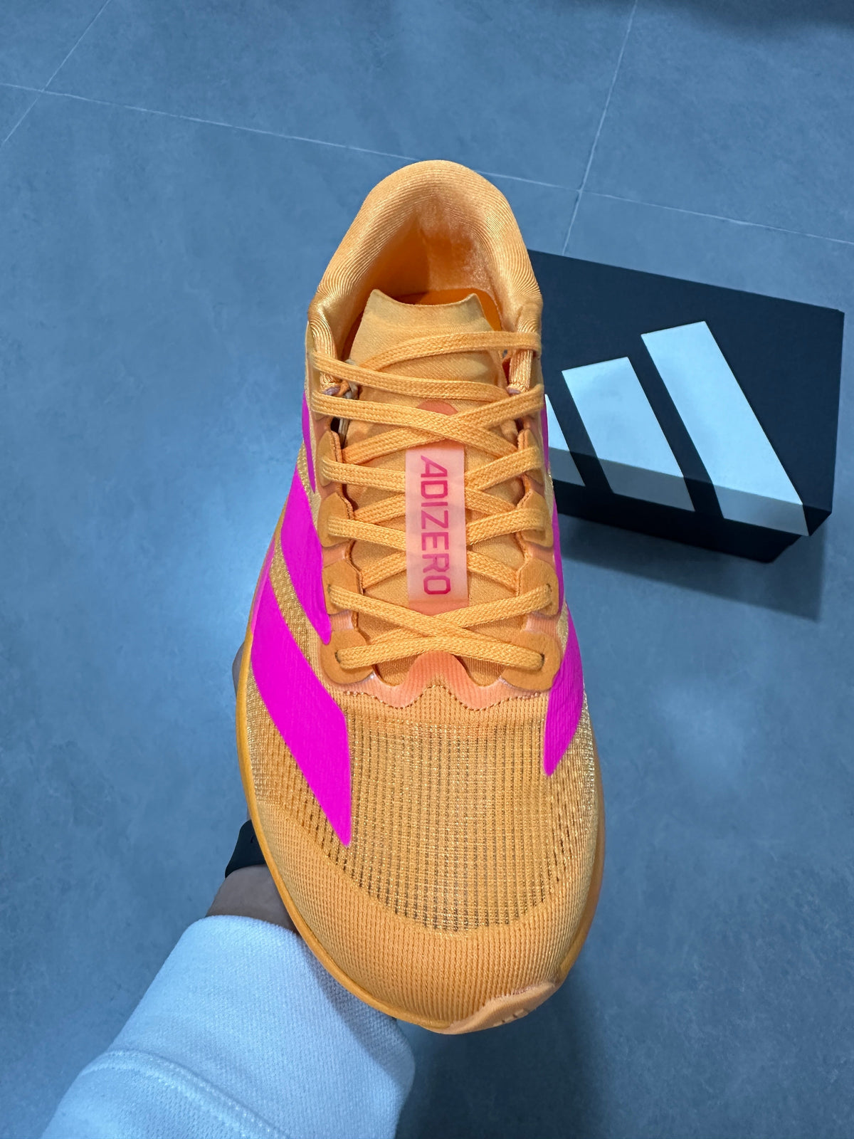 adidas Adizero Lightstrike Pro Running Shoes Gold Pink