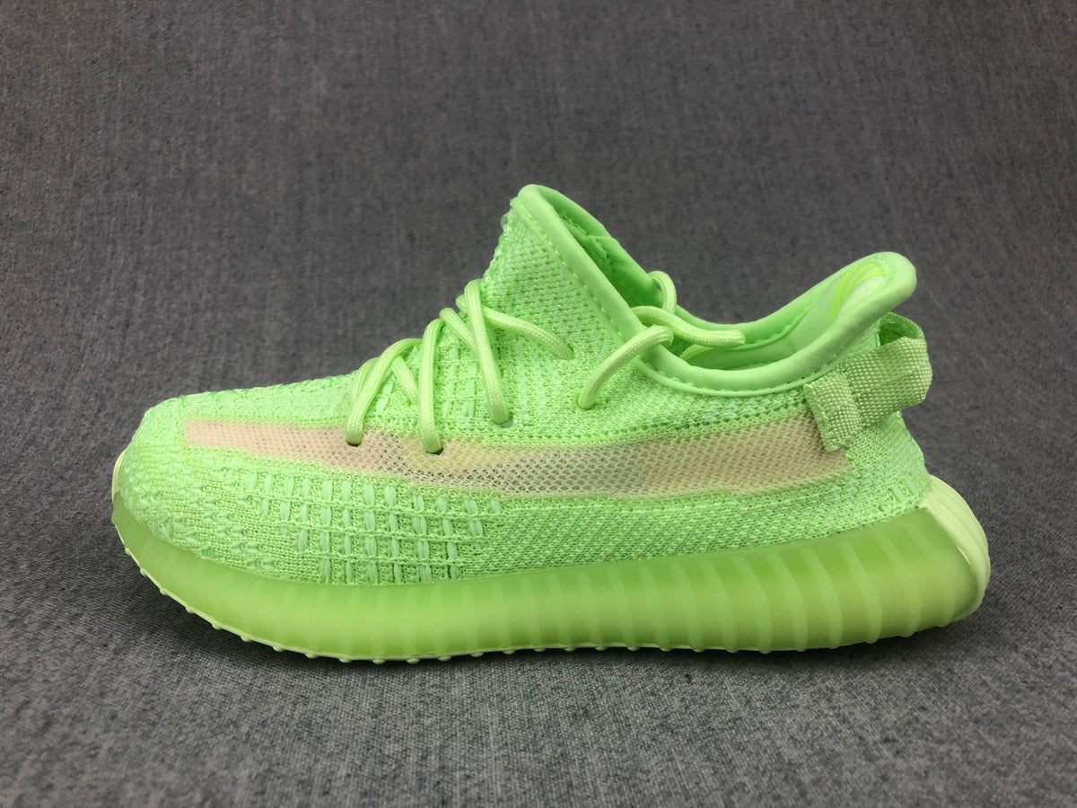 Adidas Yeezy Boost 350 V2 Kids Sneakers in Glow Green