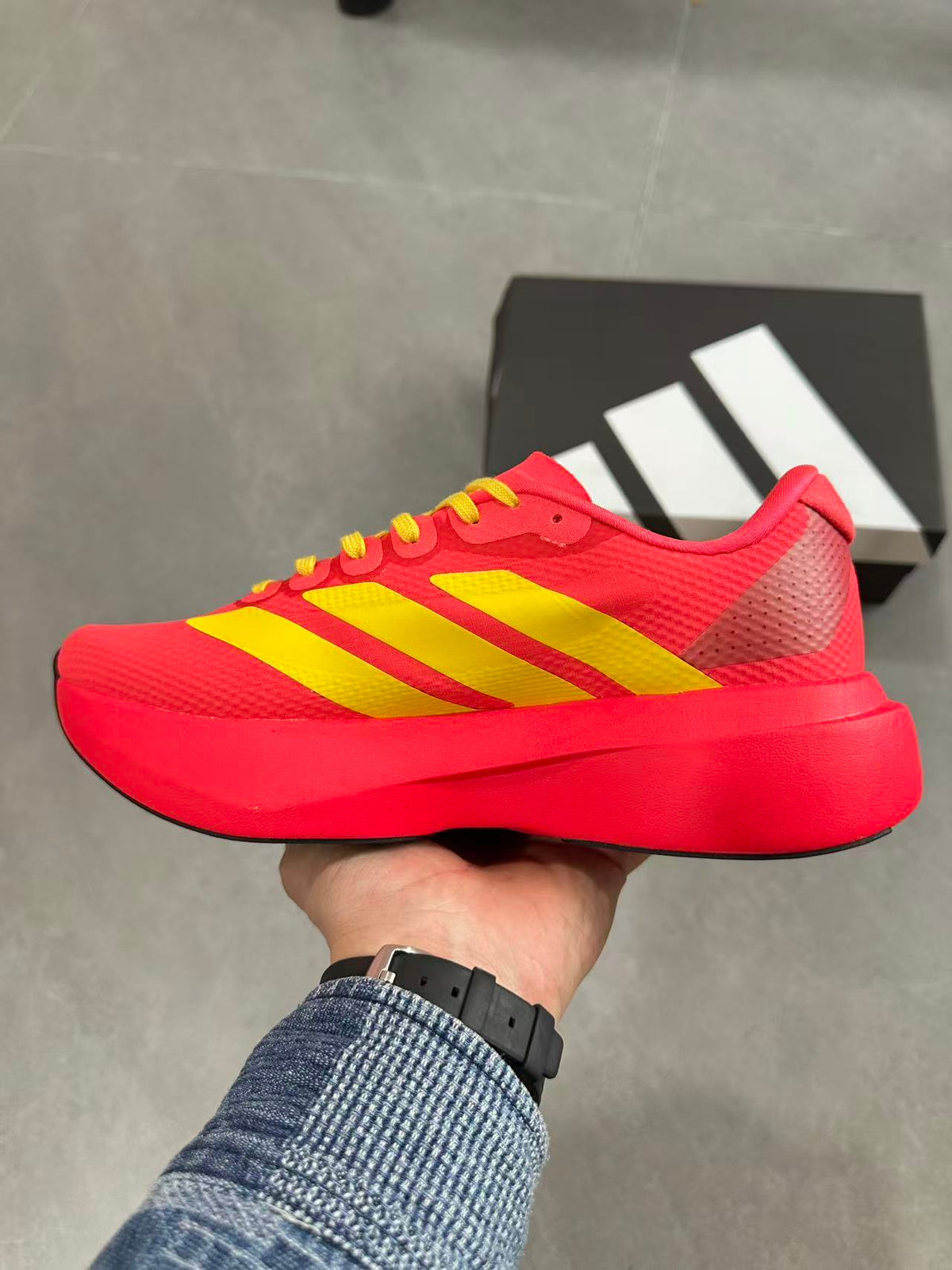 Adidas Lightstrike Pro Running Shoes Red Yellow JQ4442