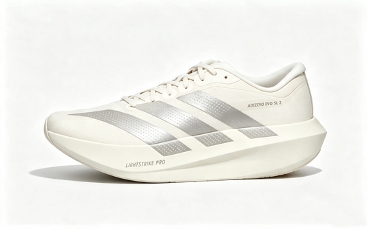 Adidas Adizero Evo SL 2 Running Shoes Off-White Grey