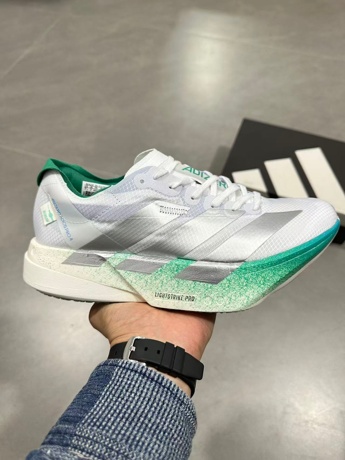 Adidas Adizero Prime X 2 Strung White Green Running Shoes