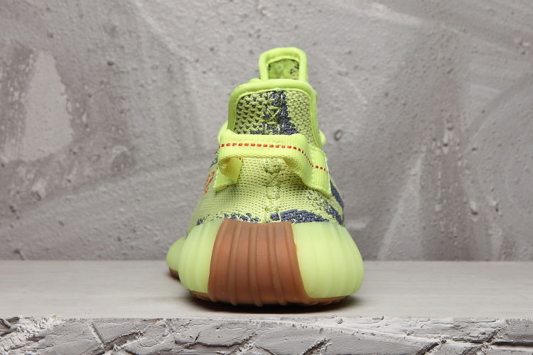 Adidas Yeezy Boost 350 V2 Sneaker in Lime Green and Brown