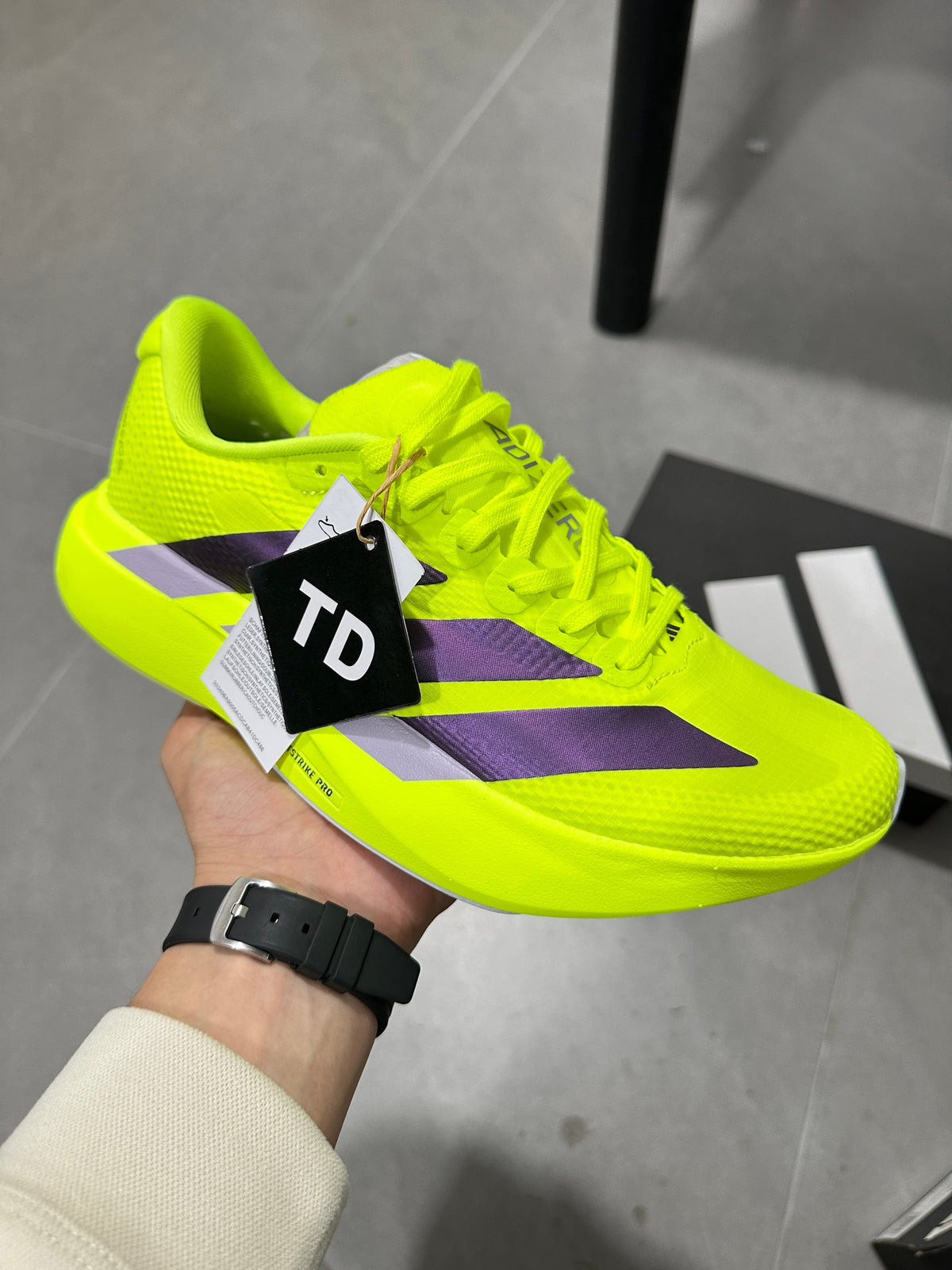 Adidas Lightstrike Pro Running Shoes Neon Green