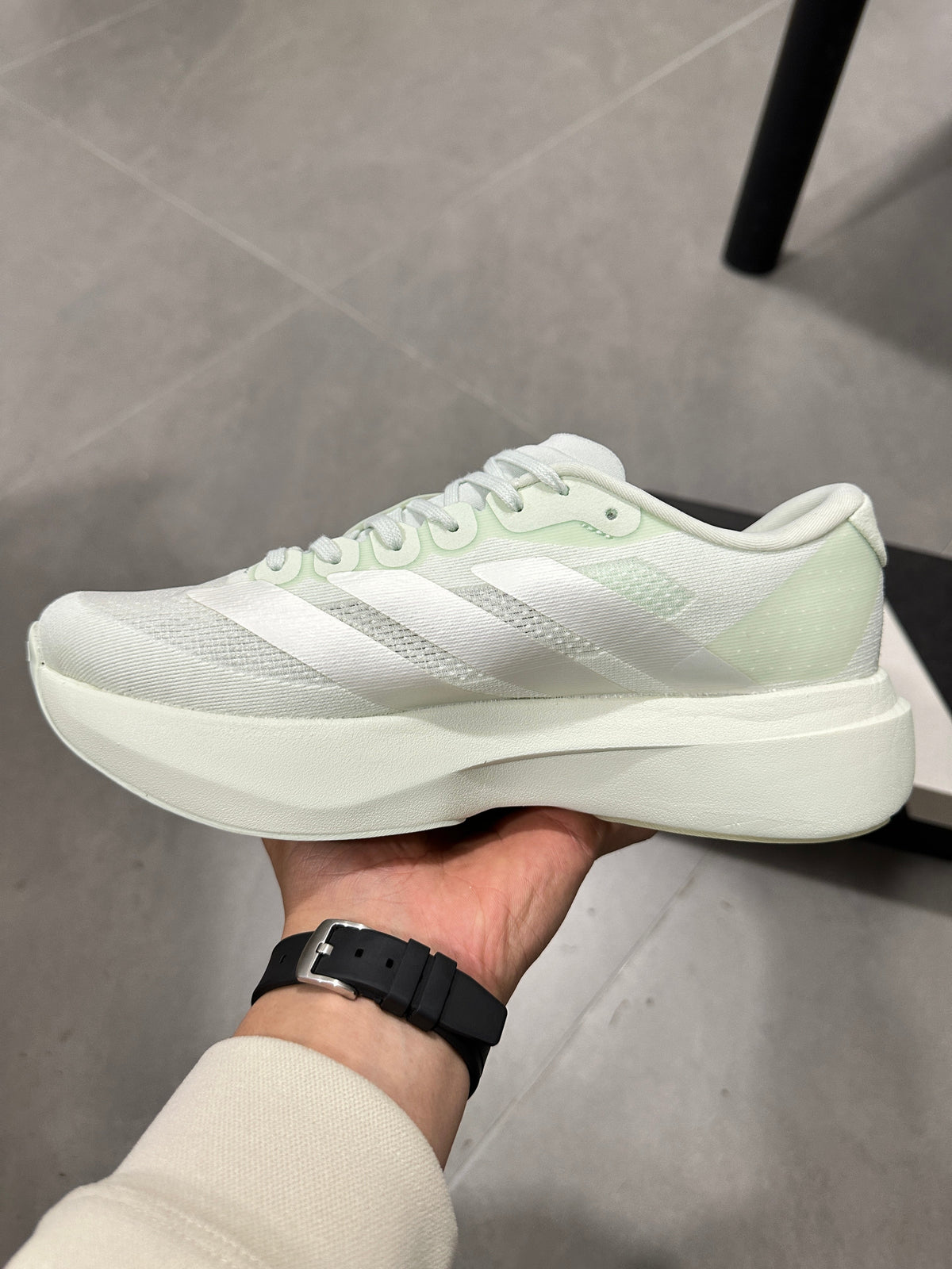 adidas Lightstrike Pro Running Shoes White Green JR5840