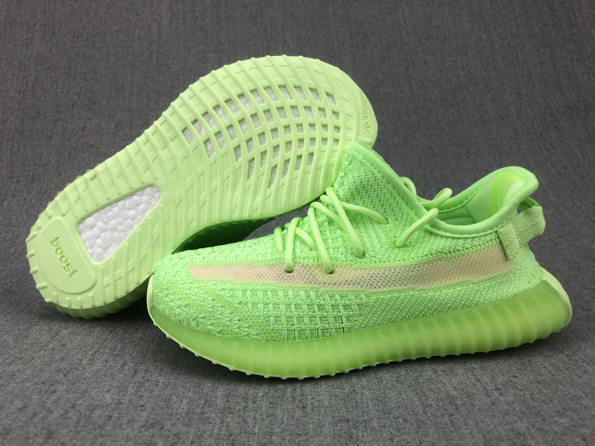 Adidas Yeezy Boost 350 V2 Kids Sneakers in Glow Green
