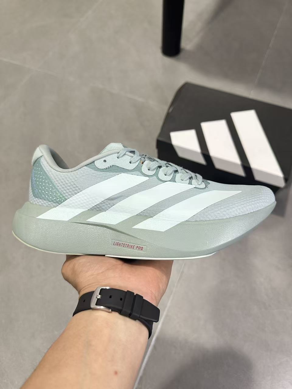 Adidas Lightstrike Pro Running Shoes, Pale Green