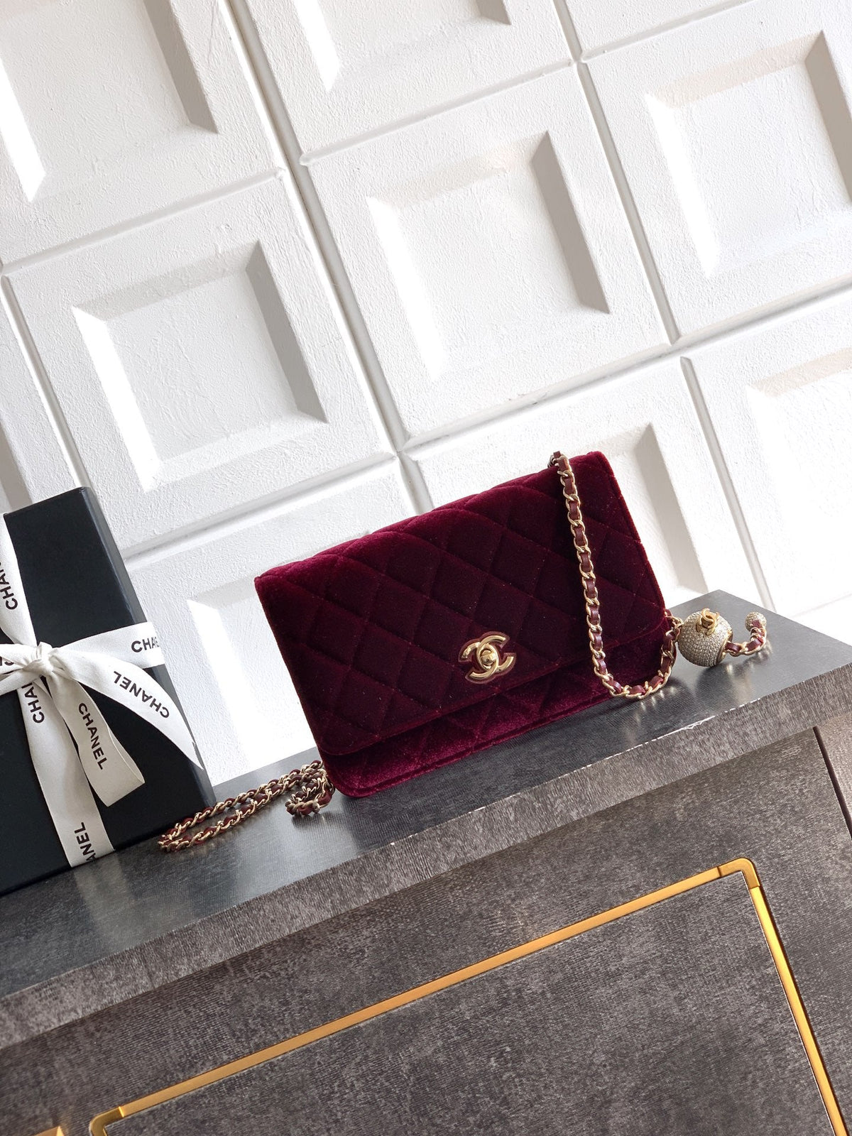 Chanel 2026 WOC Bag 20cm Velvet Leather 331109